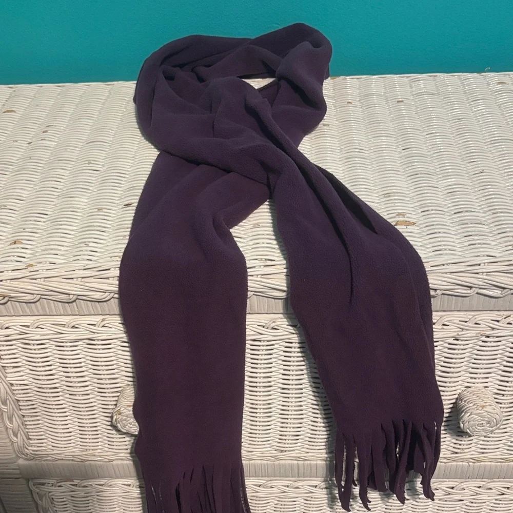 Elegant Purple Fleece Scarf